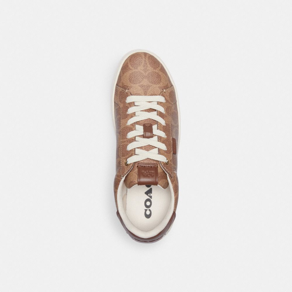 Tan Coach Lowline Luxe Low Top Women Sneakers | 3529AGMCK