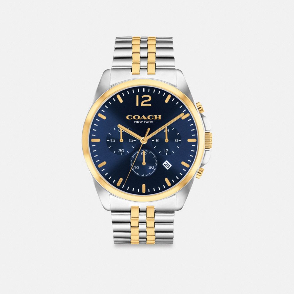 Two Tone Coach Greyson Watch, 43 Mm Men Watches | 2064XUTVK