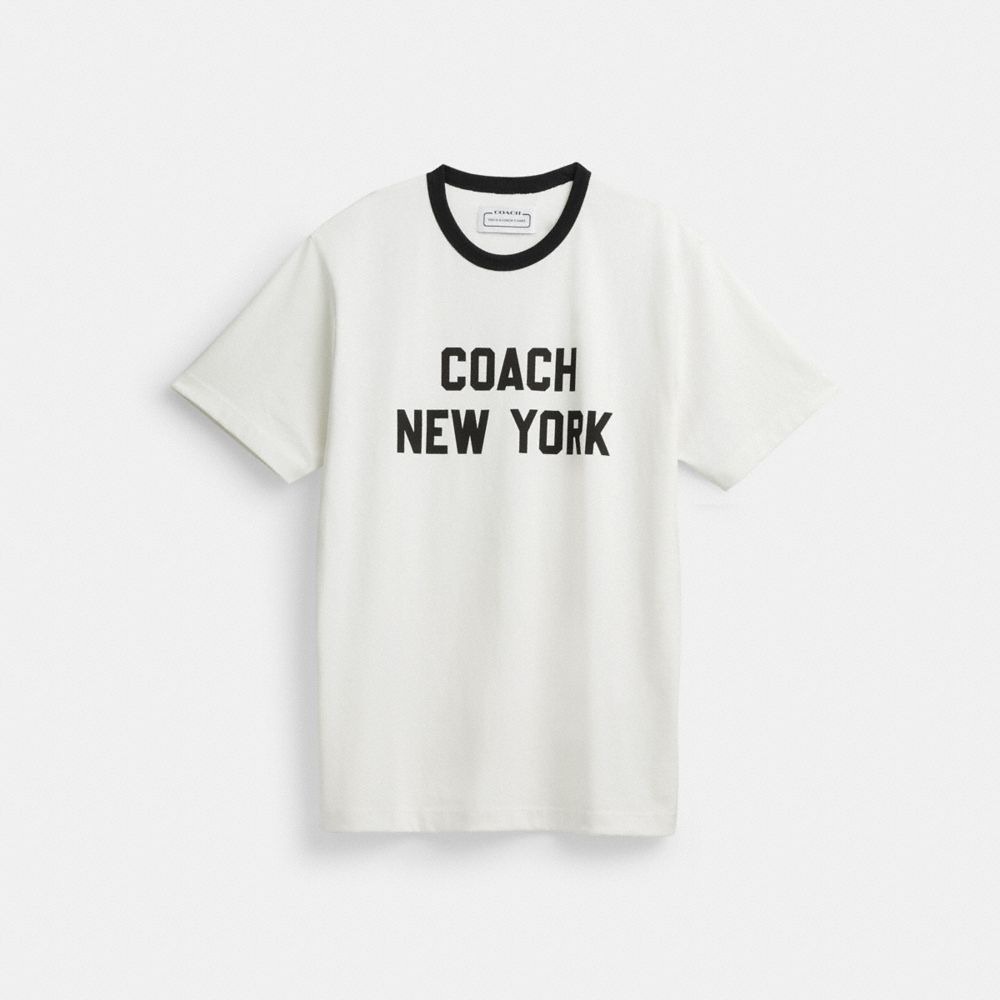 White Coach New York T Shirt Men Tops & Bottoms | 4365FIJQL