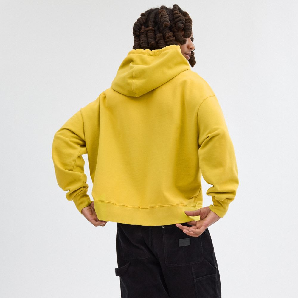 Yellow Coach Americana Hoodie Men Tops & Bottoms | 8635WUAZR