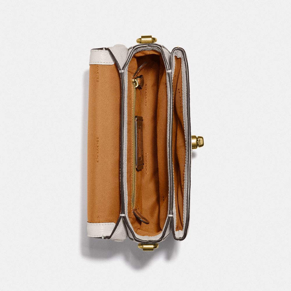 leather/Brass/Chalk Coach Cassie 19 Women Crossbody Bags | 8794OCQZF