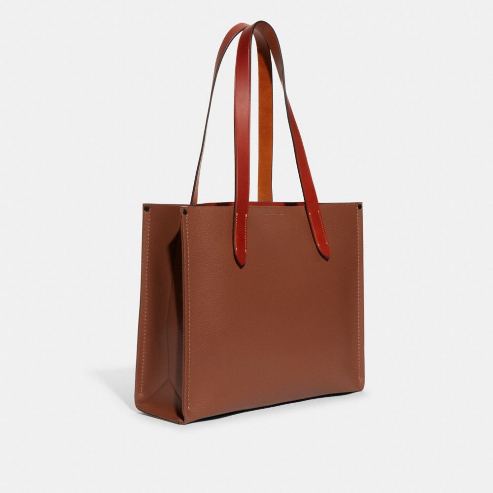 polished pebble leather/1941 Saddle Coach Relay Tote Bag 34 Women Totes & Duffles | 3405RPNJB